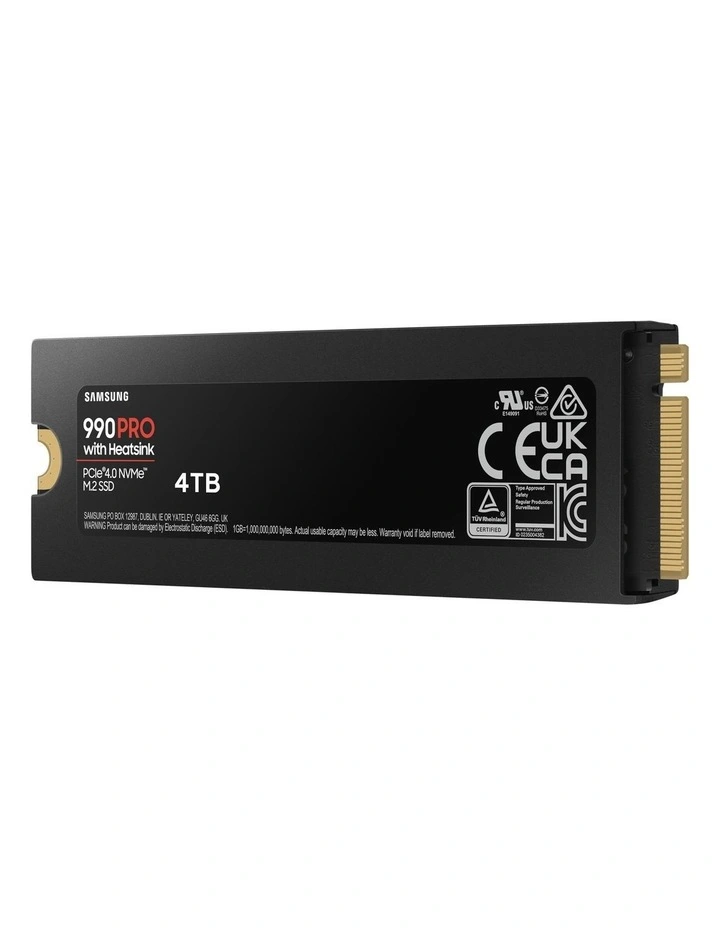 990 PRO With Heatsink PCIe 4.0 M.2 (4TB) in Black image 4