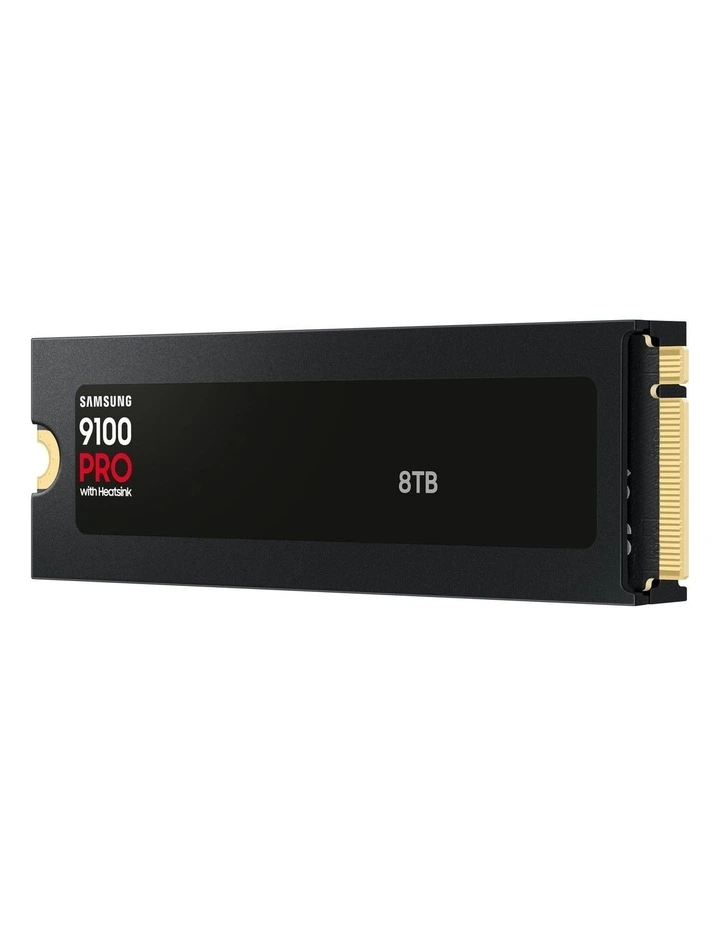 9100 Pro With Heatsink PCIe 5.0 NVMe M.2 SSD 8TB in Black image 4
