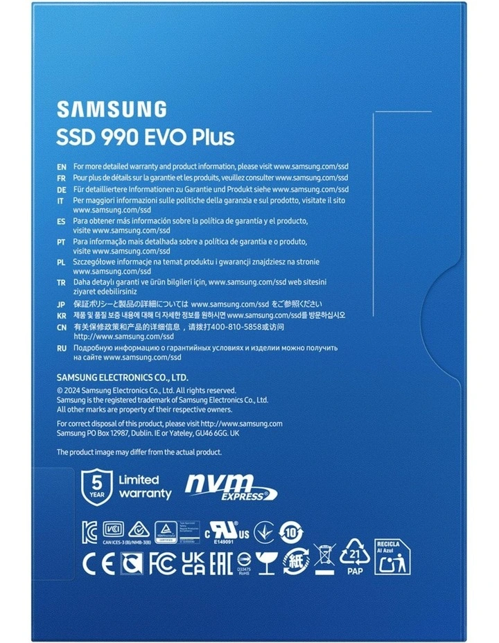 990 EVO Plus PCIe 4.0 NVMe M.2 SSD (2TB) image 6