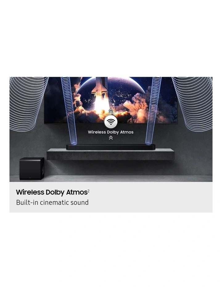 Q-series Soundbar HW-Q800H 5.1.2ch Subwoofer (2026) in Black image 4