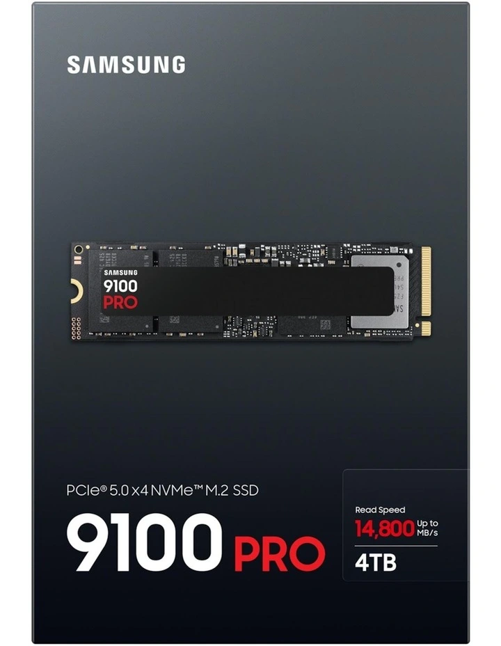 9100 PRO Pcie 5.0 Nvme M.2 SSD 4TB in Black image 5
