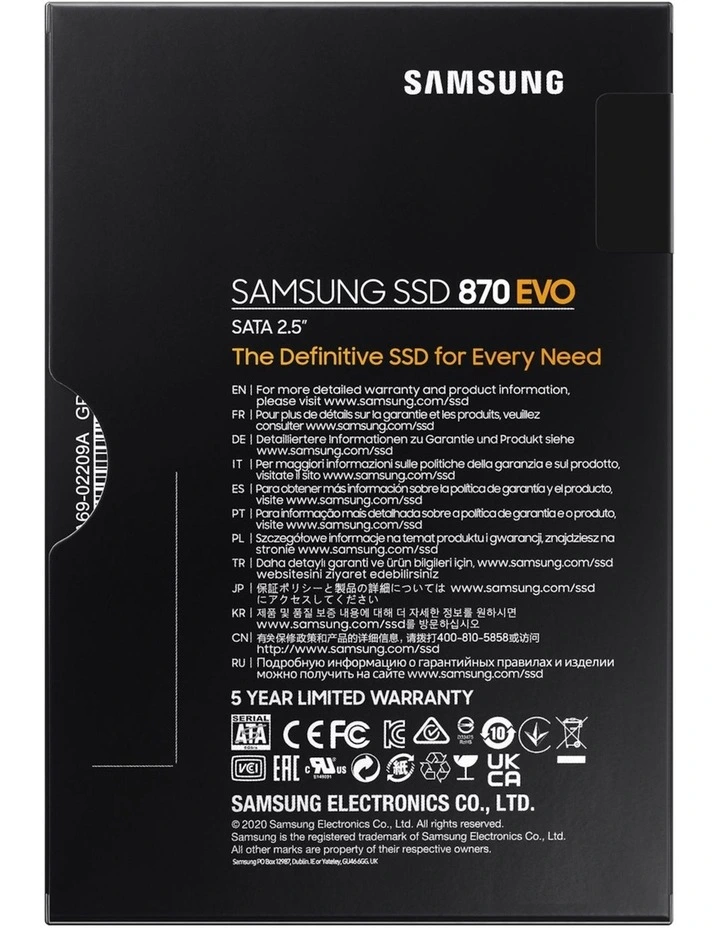 870 Evo Sata Iii 2.5 Inch Ssd 4tb in Black image 7