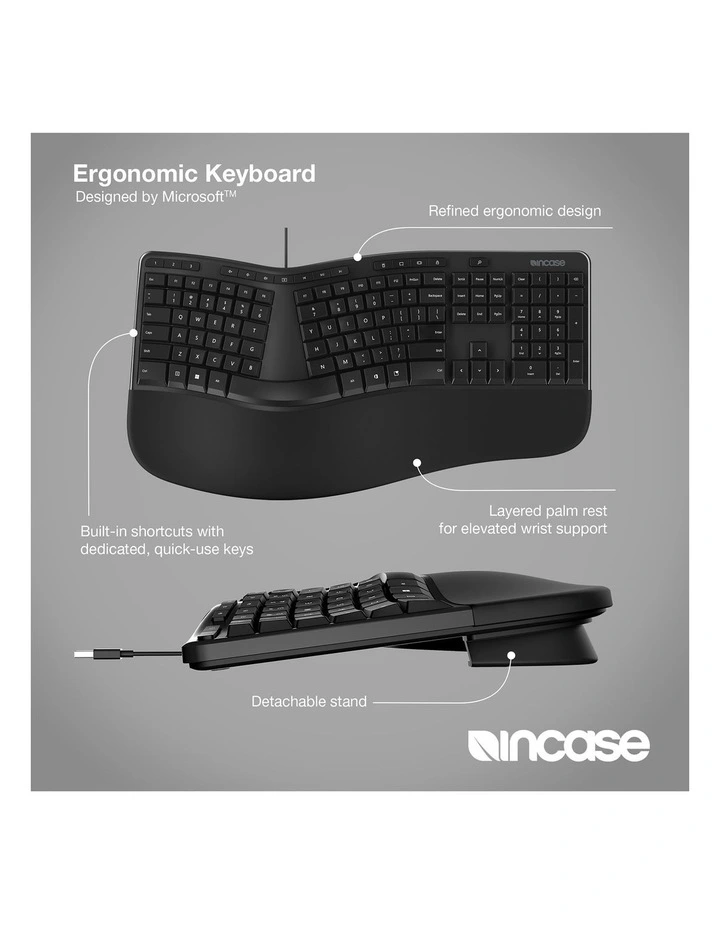 Designed by Microsoft Ergonomic Wired USB Keyboard LXM-00015 image 6