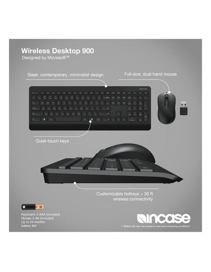 Designed by Microsoft Desktop 900 Wireless Keyboard and Mouse PT3-00027 image 7