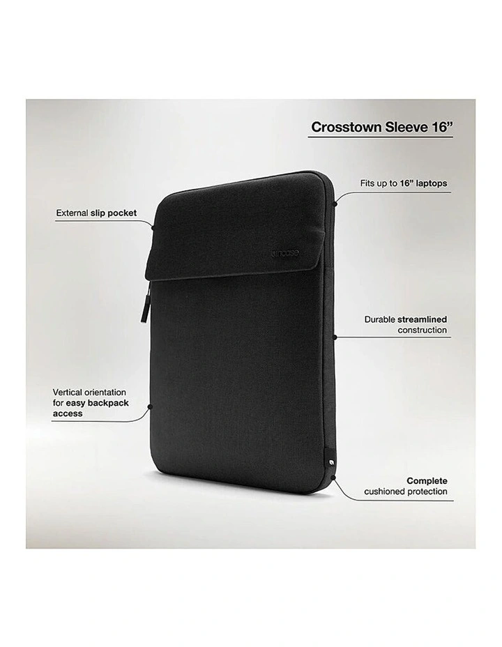 Crosstown Laptop Sleeve 16-inch in Black INCO400804-BLK image 6