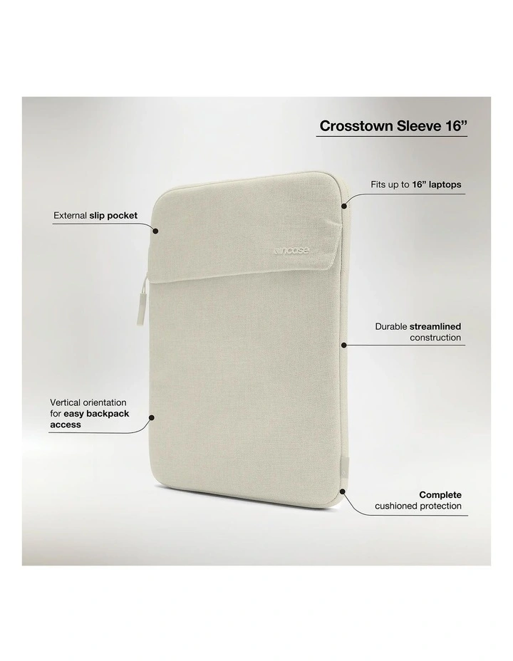 Crosstown Laptop Sleeve 16-inch in Limestone INCO400804-LMST image 6