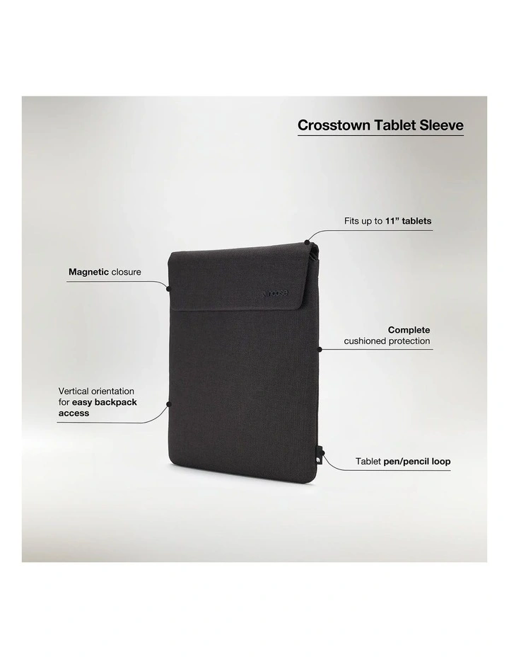 Crosstown Laptop Sleeve 11-inch in Black INMB100753-BLK image 6