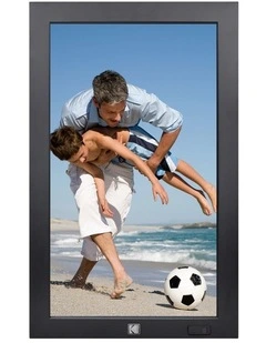 KODAK WF238V 23.8 Wi-Fi Digital Photo Frame  32GB, Wooden Frame, Remote