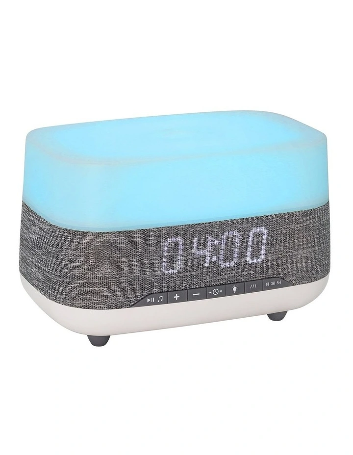 Laser Aroma Diffuser Clock with Bluetooth Speaker and Light AO-ADSP-924 image 1