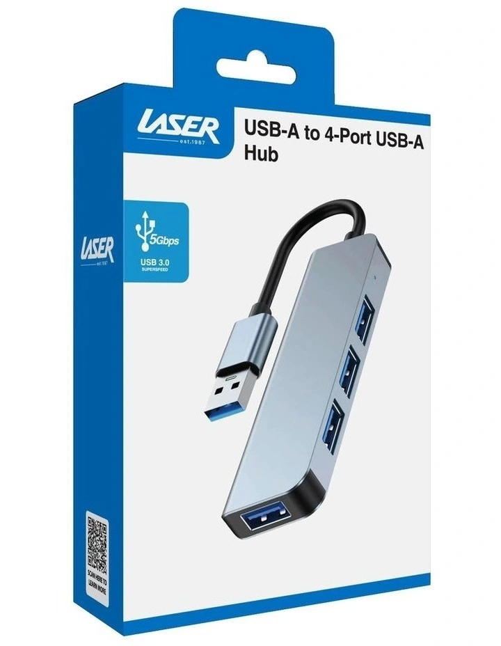 Laser USB-A 4 Port USB 3.0 Data Hub with 5Gbps PC-HUB401-615 image 5