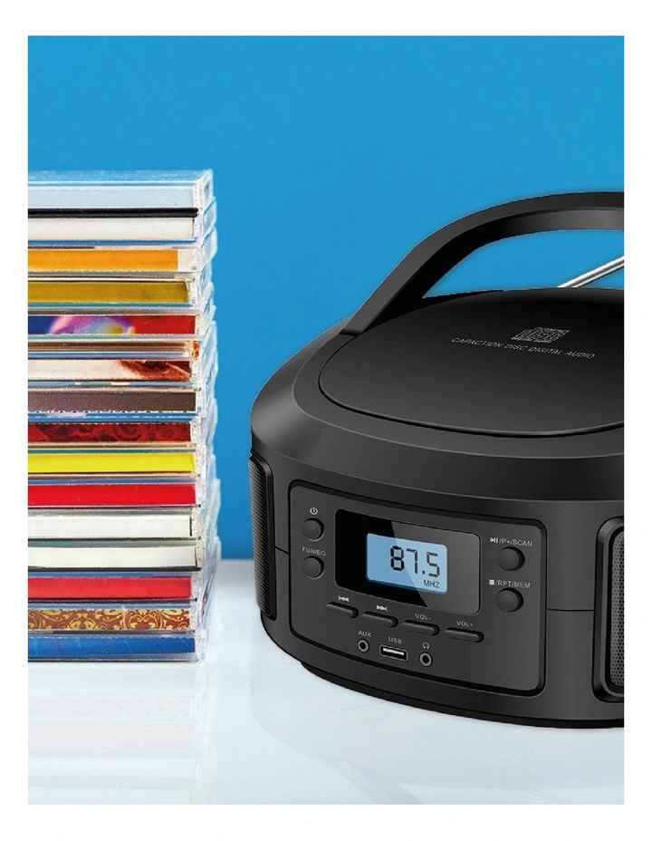 Laser Bluetooth CD/MP3 Boombox with FM Radio CDBB-BT500 image 3