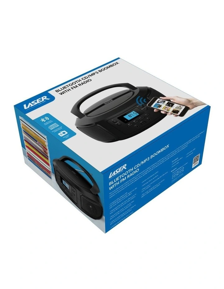Laser Bluetooth CD/MP3 Boombox with FM Radio CDBB-BT500 image 5