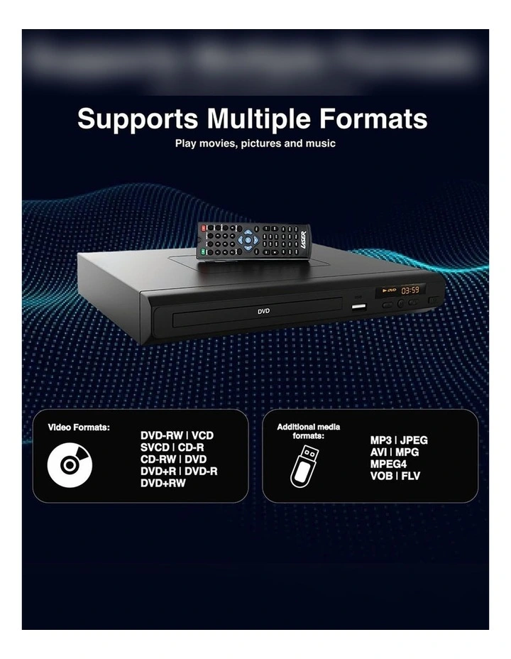 Laser Multi Region DVD Player With HDMI and USB DVD-HD012 image 2