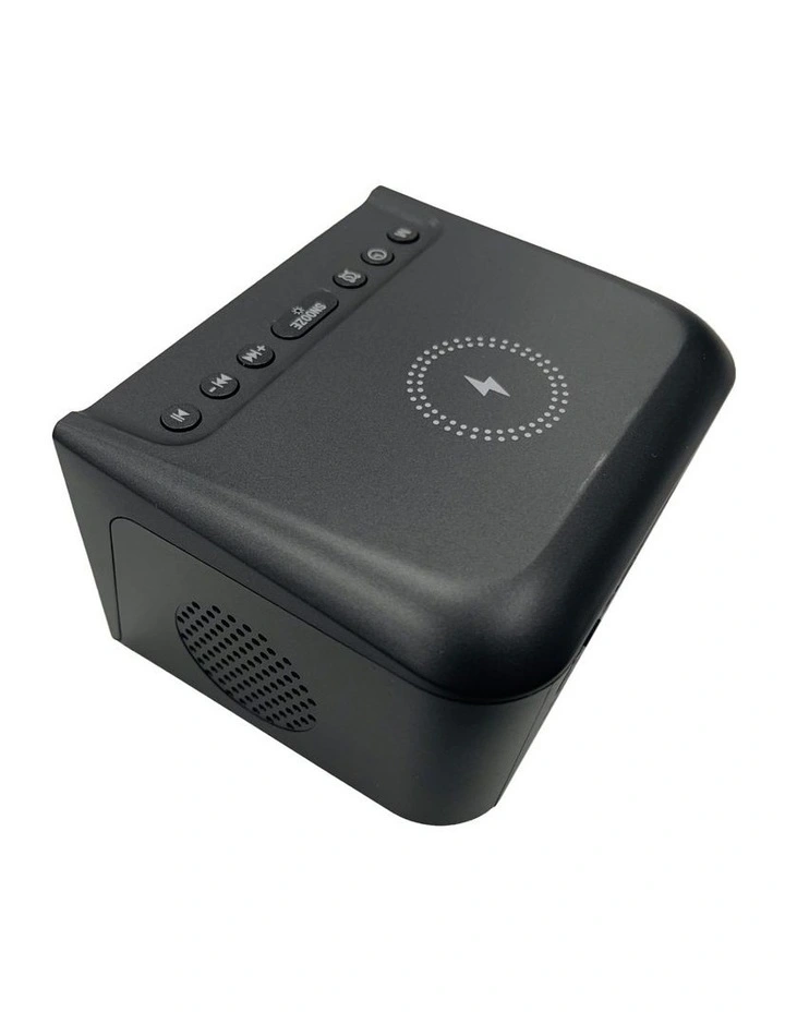 Laser Wireless Charging Alarm Clock with Bluetooth and FM Radio SPK-WCALC-118 image 4