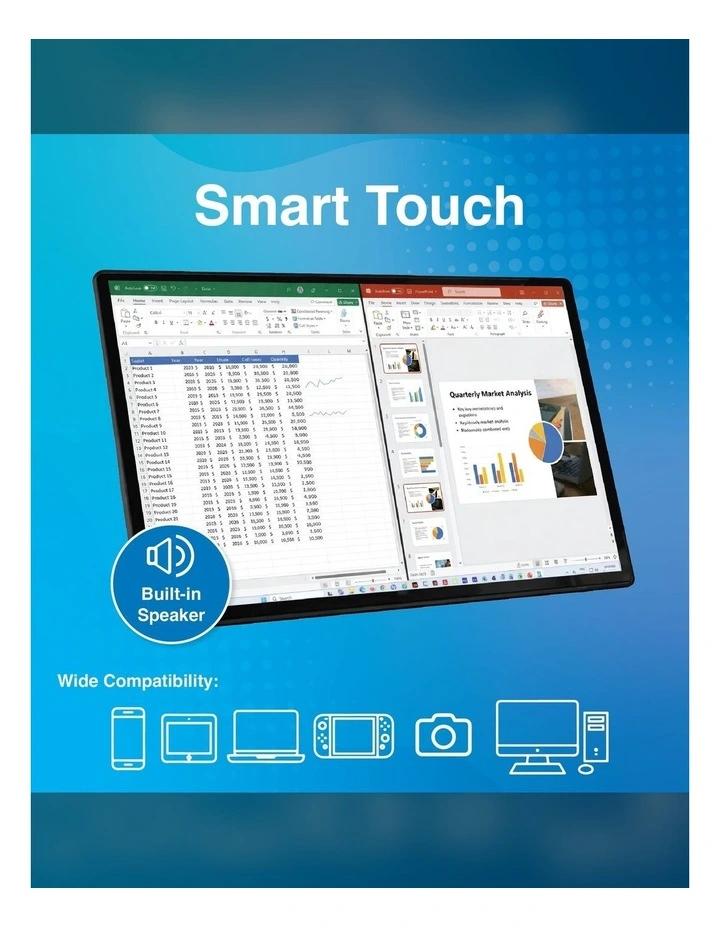 Laser 15.6 Inch Portable Touchscreen Monitor PC-156TOU-278 image 2