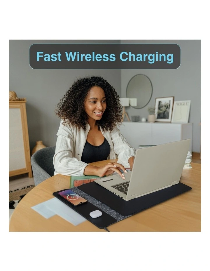 Laser Wireless Charging Laptop Sleeve and Mousepad 16 Inch WC-S16B-839 image 2