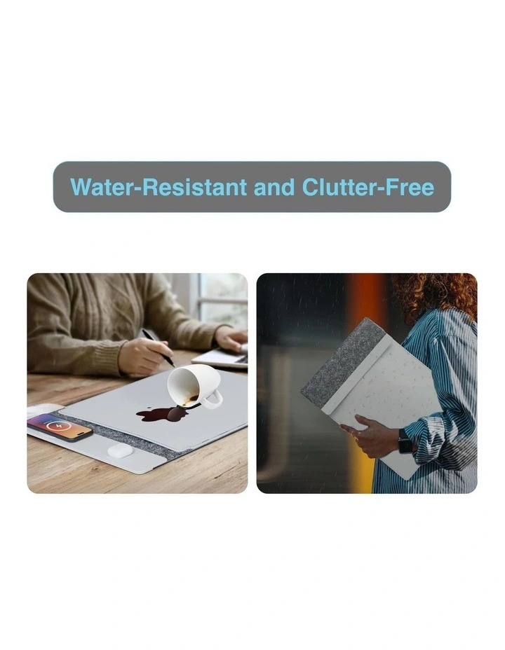Laser Wireless Charging Laptop Sleeve and Mousepad 16 Inch WC-S16G-846 image 5