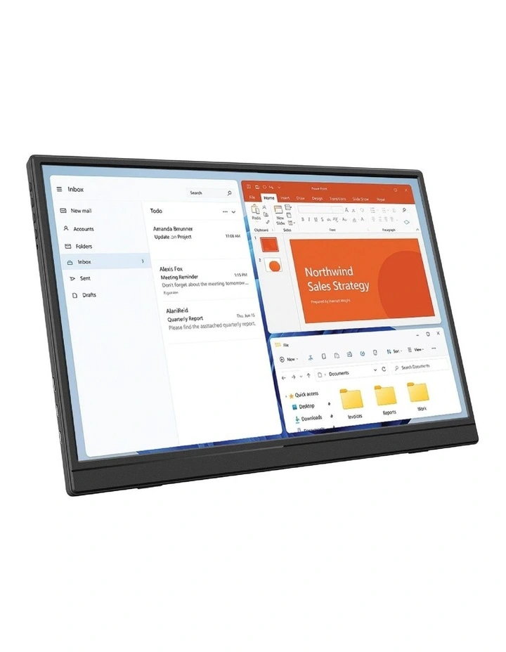 Laser 14 Inch USB-C Portable Monitor With Mini HDMI PC-14PTMB-004 image 1