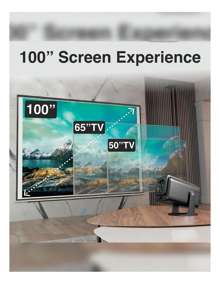 Laser 1080p Smart Android Multi-Angle LED Projector image 3