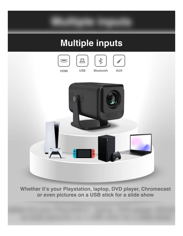Laser 1080p Smart Android Multi-Angle LED Projector image 4