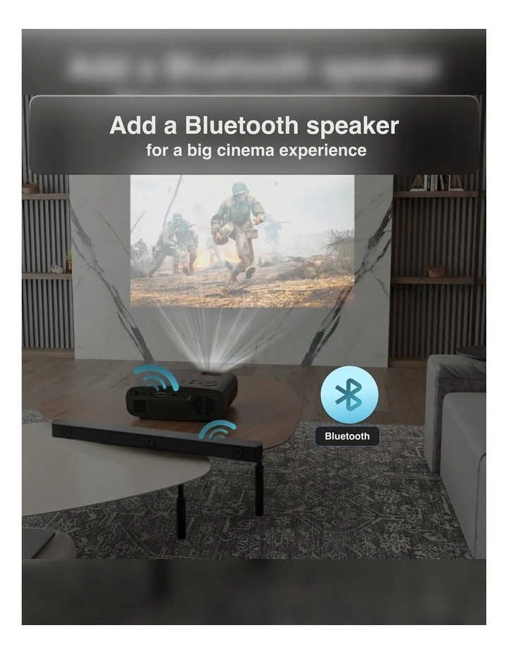 Laser 720p Movie and Gaming Projector With Bluetooth PJ-150HD-663 image 4