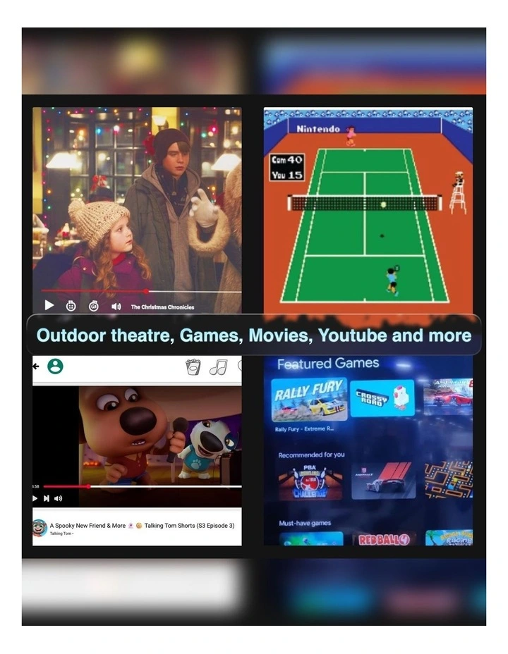 Laser Smart Projector With 50 Games And Two Controllers PJ-GH801W-151 image 4