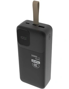Laser 30000mAh LiFePO4 45W Power Bank with Built-In Cables PB-LP30BK-608