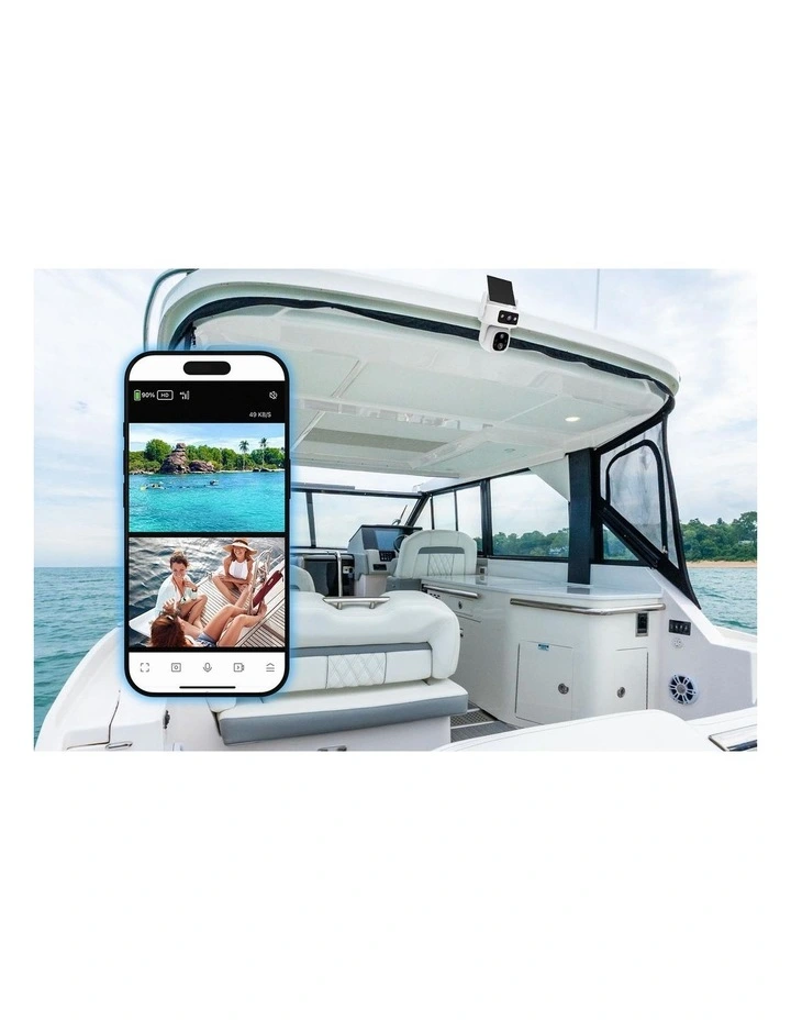 Laser Smart Home 4G Dual Lens Outdoor Camera with Solar Panel LSH-4GDLN-776 image 5