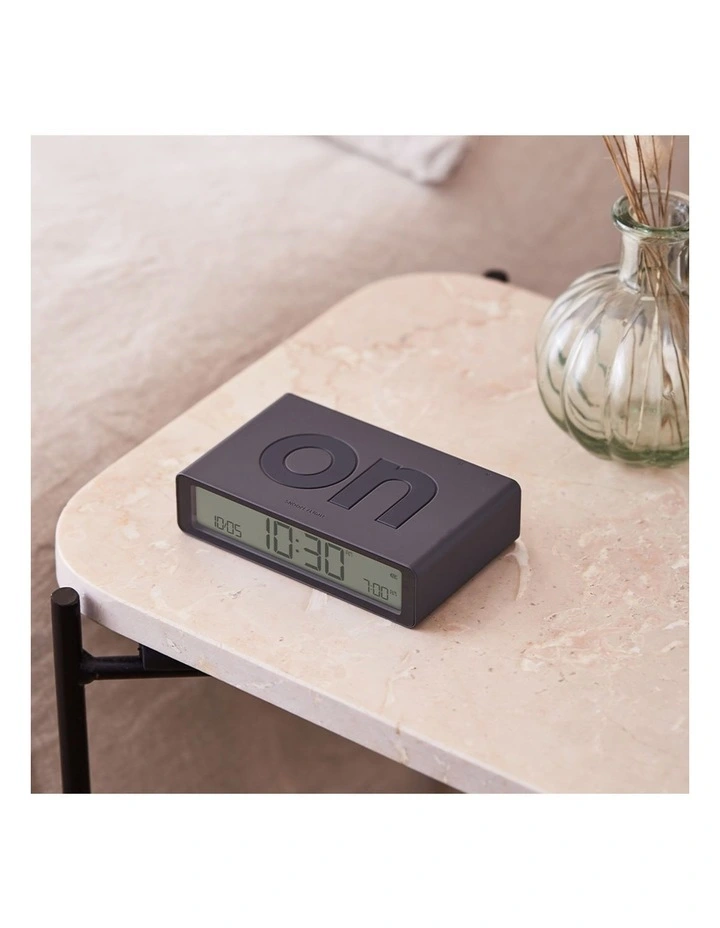 Flip Classic Reversible Alarm Clock - Grey image 4
