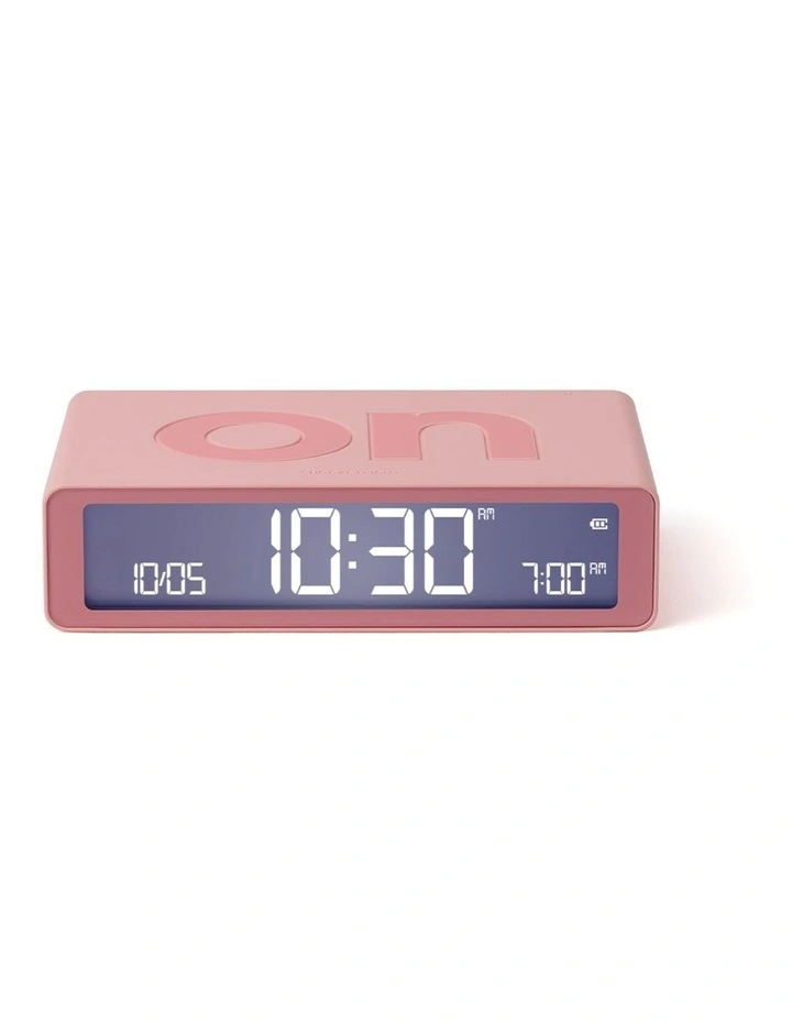 Flip Classic Reversible Alarm Clock - Pink image 1