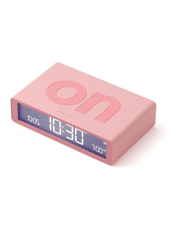 Flip Classic Reversible Alarm Clock - Pink image 2