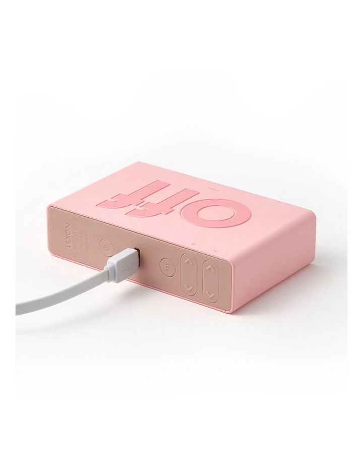 Flip Classic Reversible Alarm Clock - Pink image 3