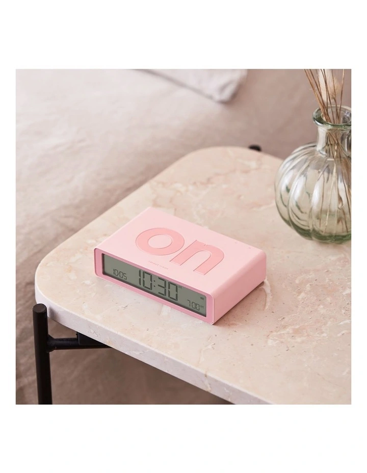 Flip Classic Reversible Alarm Clock - Pink image 4