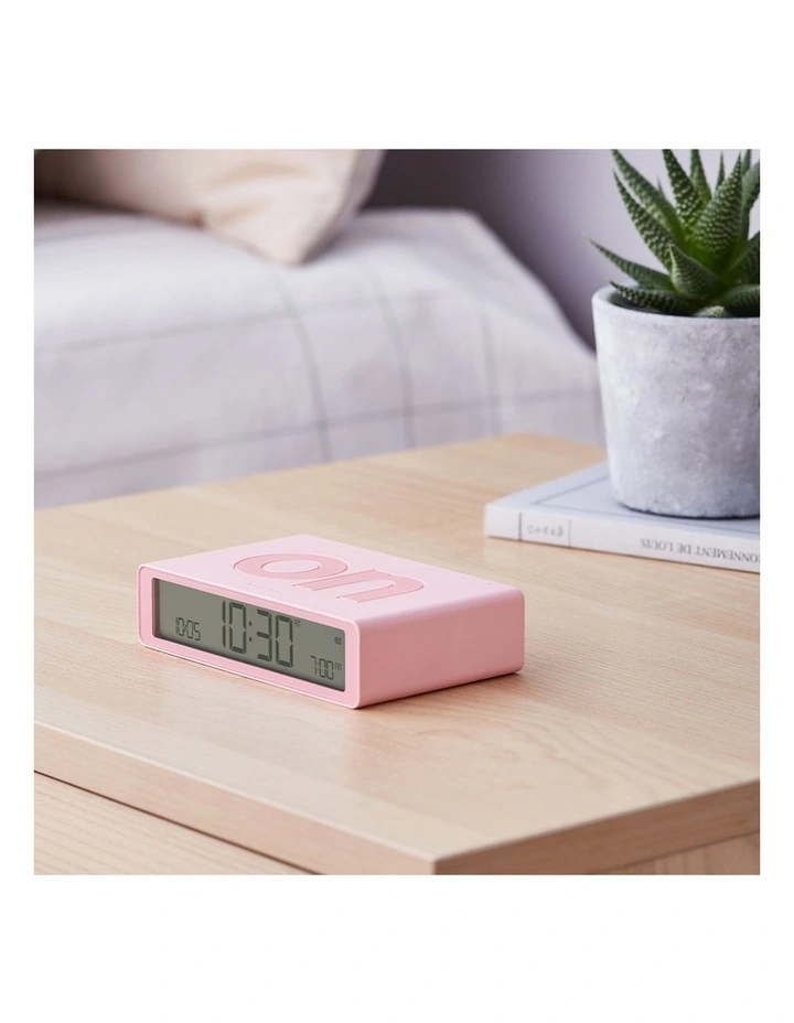 Flip Classic Reversible Alarm Clock - Pink image 5