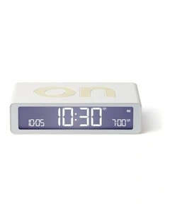 Flip Classic Reversible Alarm Clock - White