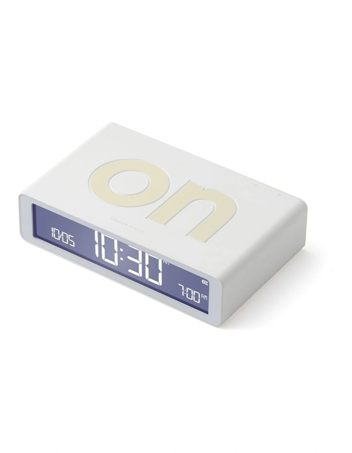 Flip Classic Reversible Alarm Clock - White image 2