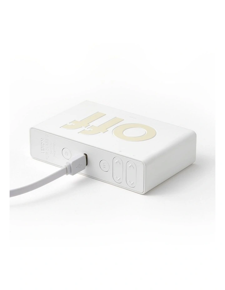 Flip Classic Reversible Alarm Clock - White image 3