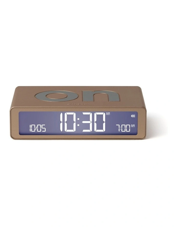 Flip Classic Reversible Alarm Clock - Gold image 1