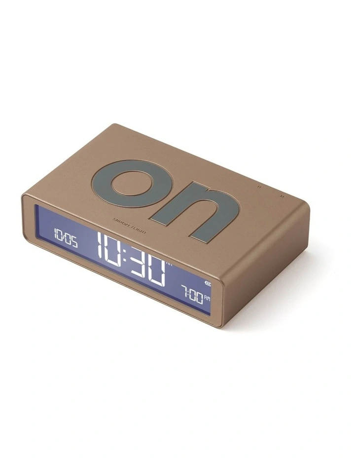 Flip Classic Reversible Alarm Clock - Gold image 2