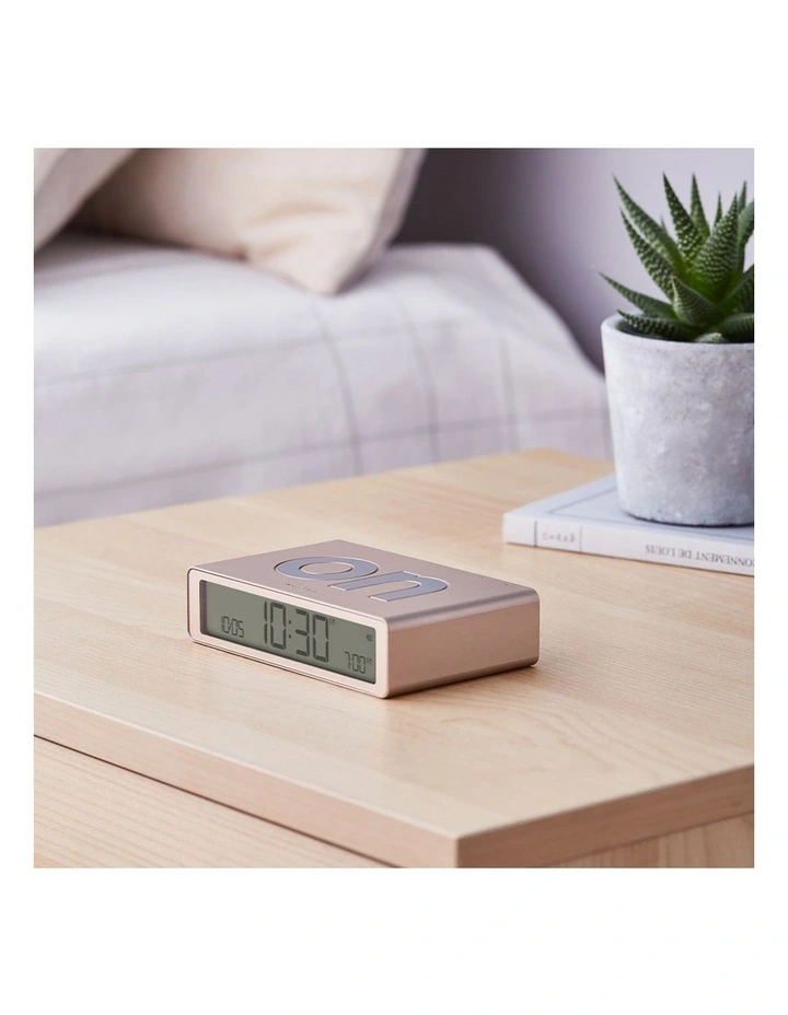 Flip Classic Reversible Alarm Clock - Gold image 4