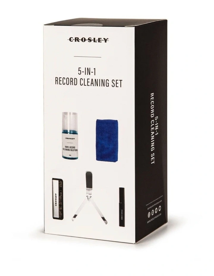 5 In 1 Record Cleaning Set & Crosley Record Storage Display Stand Bundle image 2