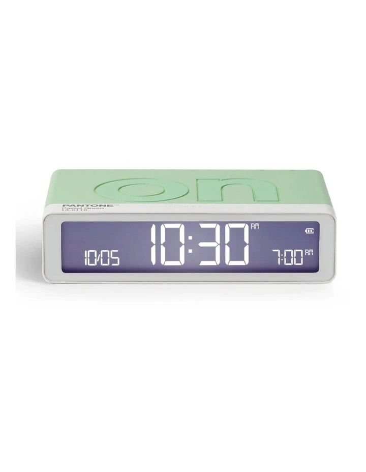 Flip Classic Reversible Alarm Clock PANTONE - Green image 1