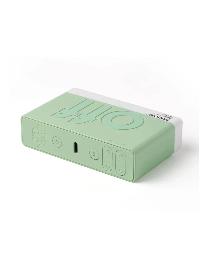 Flip Classic Reversible Alarm Clock PANTONE - Green image 2