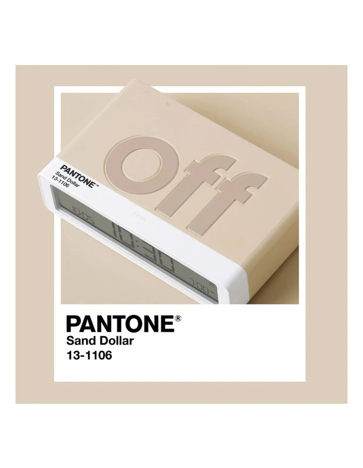 Flip Classic Reversible Alarm Clock PANTONE - Sand image 3