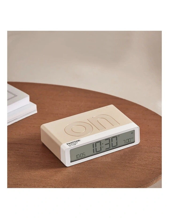 Flip Classic Reversible Alarm Clock PANTONE - Sand image 4