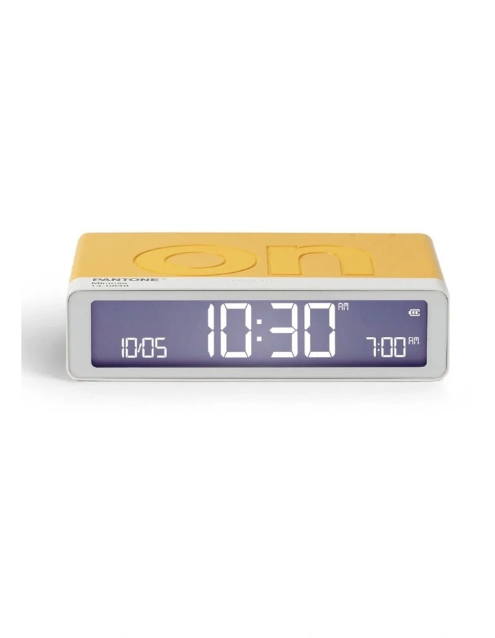 Flip Classic Reversible Alarm Clock PANTONE - Yellow image 1