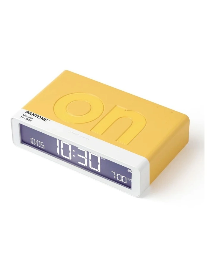 Flip Classic Reversible Alarm Clock PANTONE - Yellow image 2