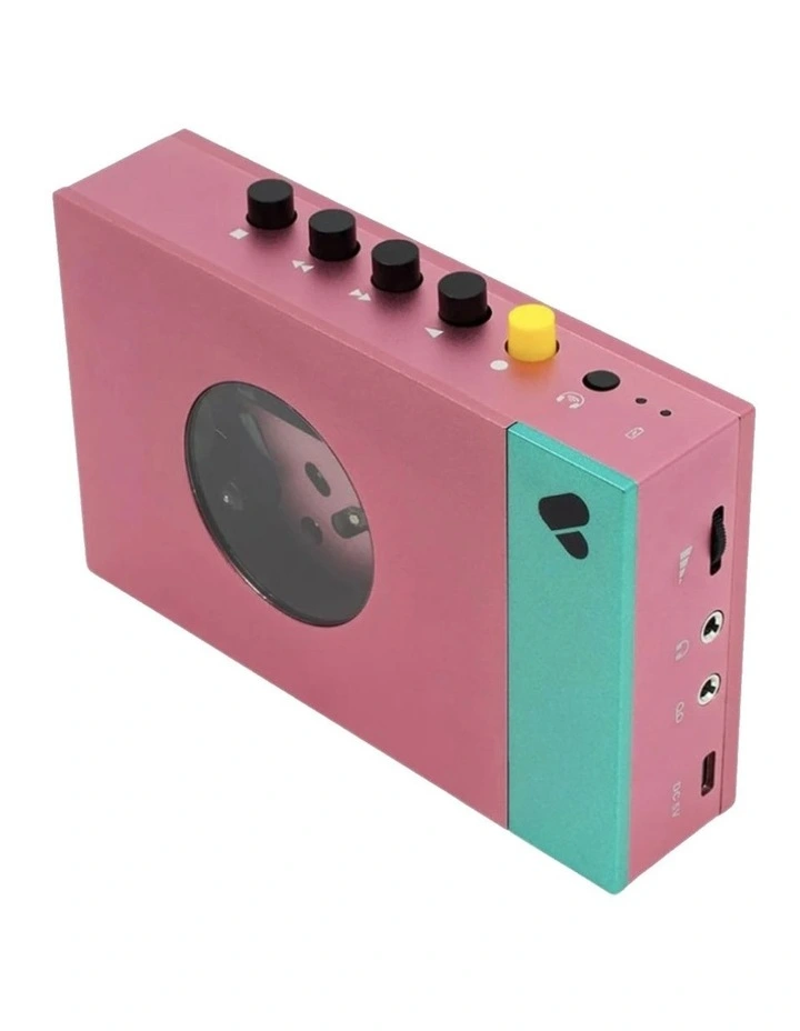 We Are Rewind Portable Cassette Player & Recorder - Edith, Pink & Green image 2