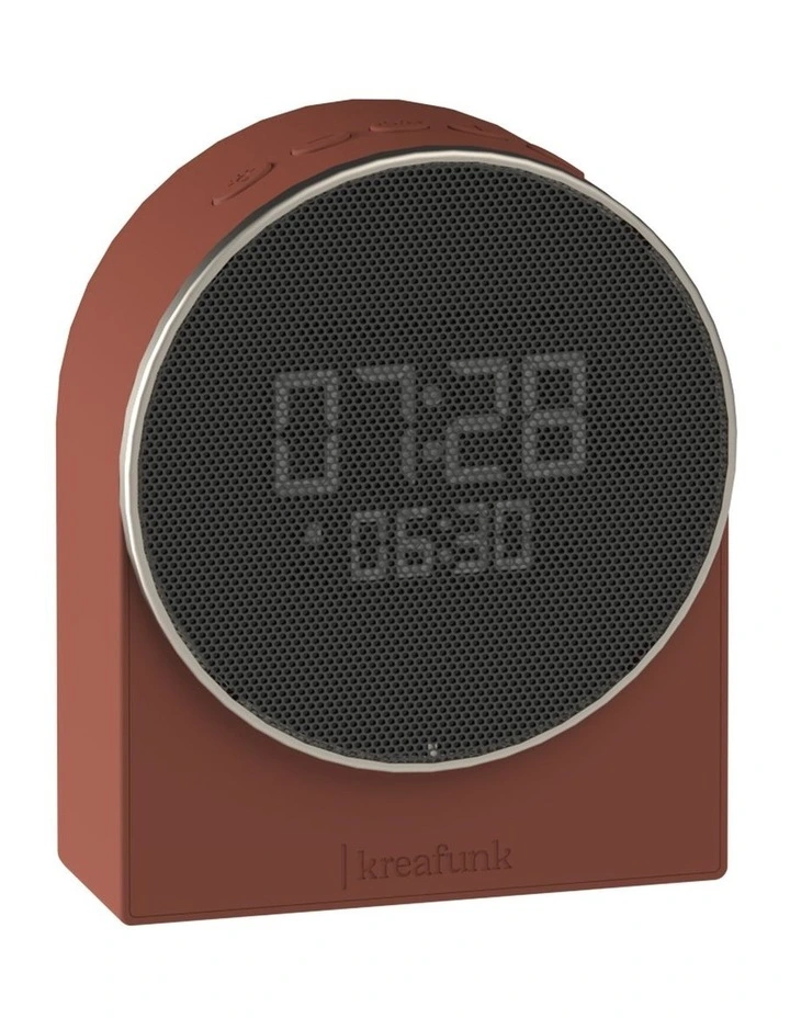 Ivy Alarm Clock W/ Bluetooth Speaker - Terracotta image 1