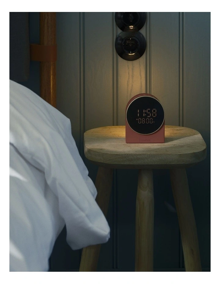 Ivy Alarm Clock W/ Bluetooth Speaker - Terracotta image 2